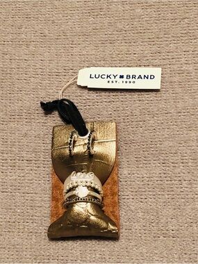 Lucky Brand Metallic Silver Ring and Earrings Set